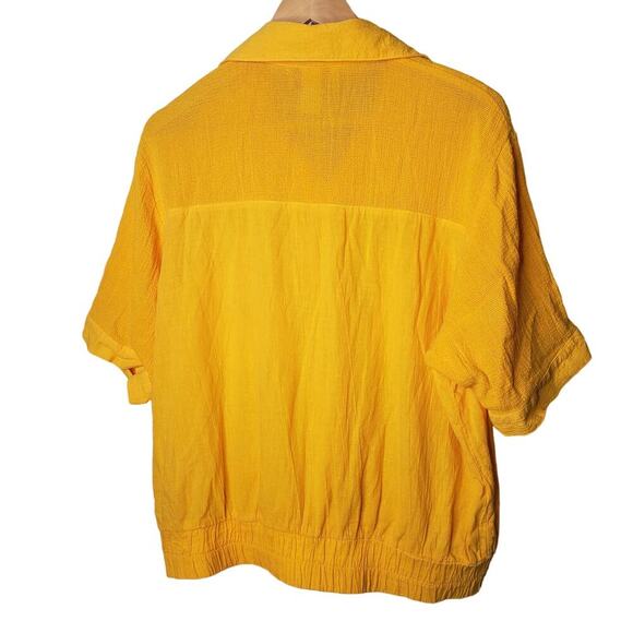 Alice Martin Vintage Marigold ladies large button up top size large - Picture 7 of 8